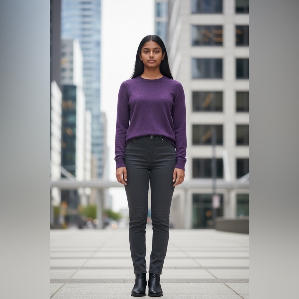 Twik by Simons, Purple Knit Sweater, Size XS